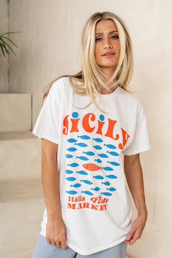 Sicily Oversized Graphic Tee - FINAL SALE