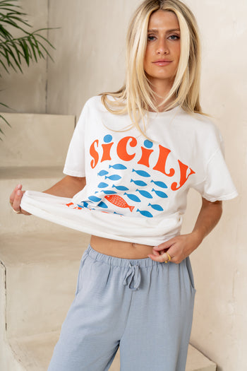 Sicily Oversized Graphic Tee - FINAL SALE