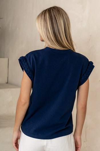 navy basic tee 