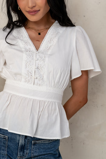 Blouse in Ivory