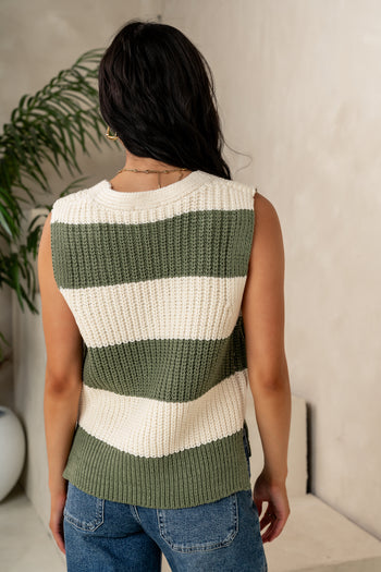 SLEEVELESS STRIPED TOP 