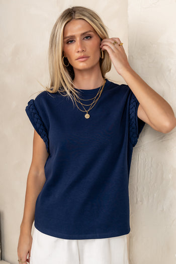braided sleeved top 