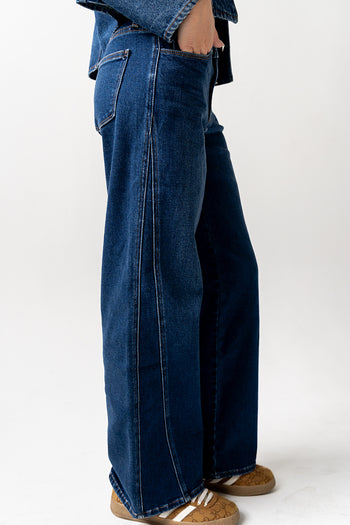 Wide Leg Jeans in Dark Wash
