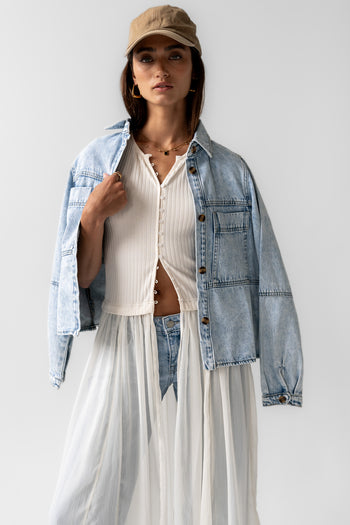 light wash denim jacket 