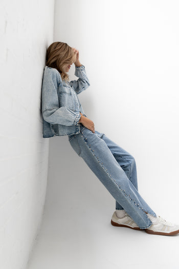 HIGH RISE WOMENS WIDE LEG JEANS