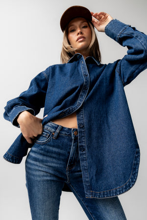 Maddy Oversized Button Up - FINAL SALE