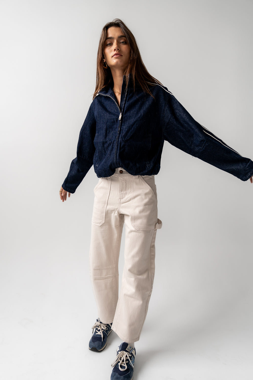 Scottie Barrel Jeans in Ecru - FINAL SALE