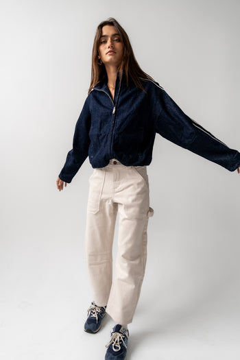 Scottie Barrel Jeans in Ecru - FINAL SALE