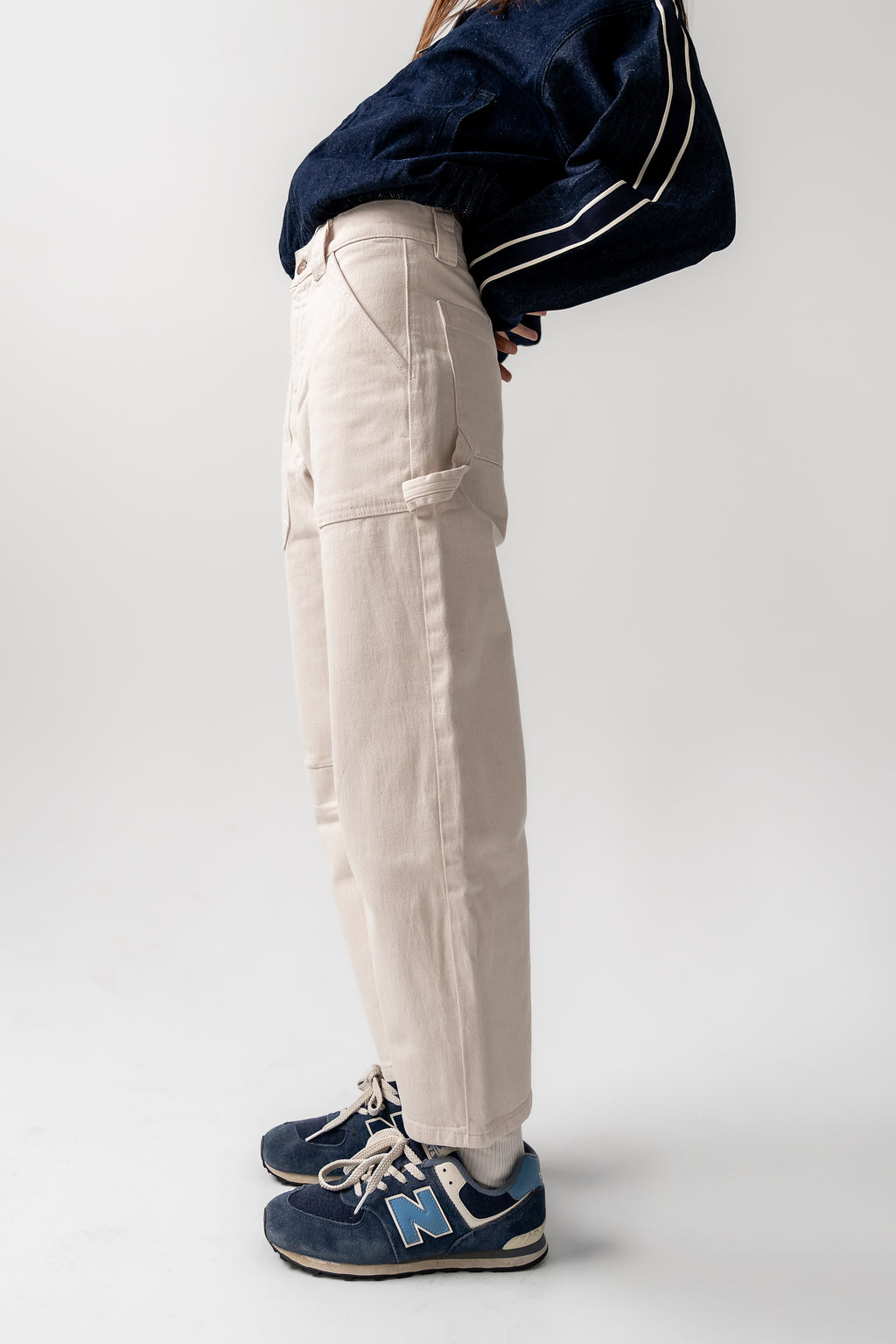 Scottie Barrel Jeans in Ecru - FINAL SALE