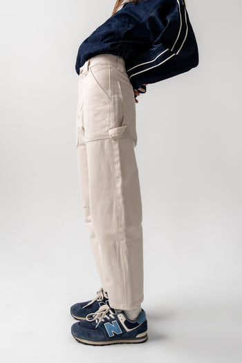 Scottie Barrel Jeans in Ecru - FINAL SALE