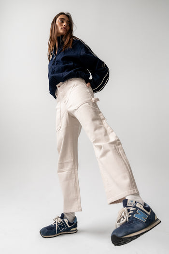 Scottie Barrel Jeans in Ecru - FINAL SALE