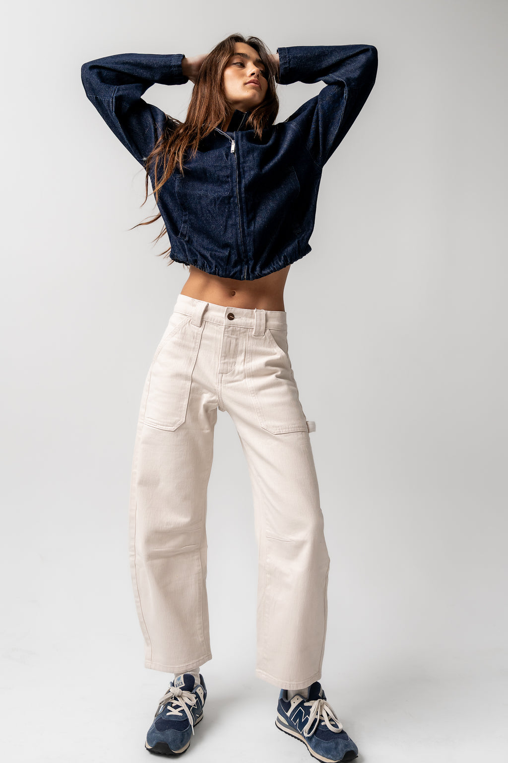 Scottie Barrel Jeans in Ecru - FINAL SALE