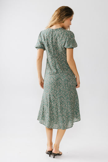 green womens midi dress