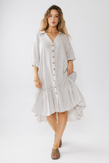 short sleeve midi dress 