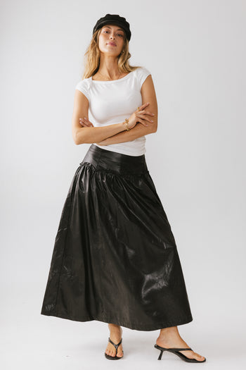 Leather Maxi Skirt