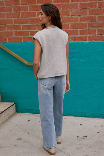 Paige Knit Sweater in Grey