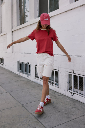 red Striped Tee