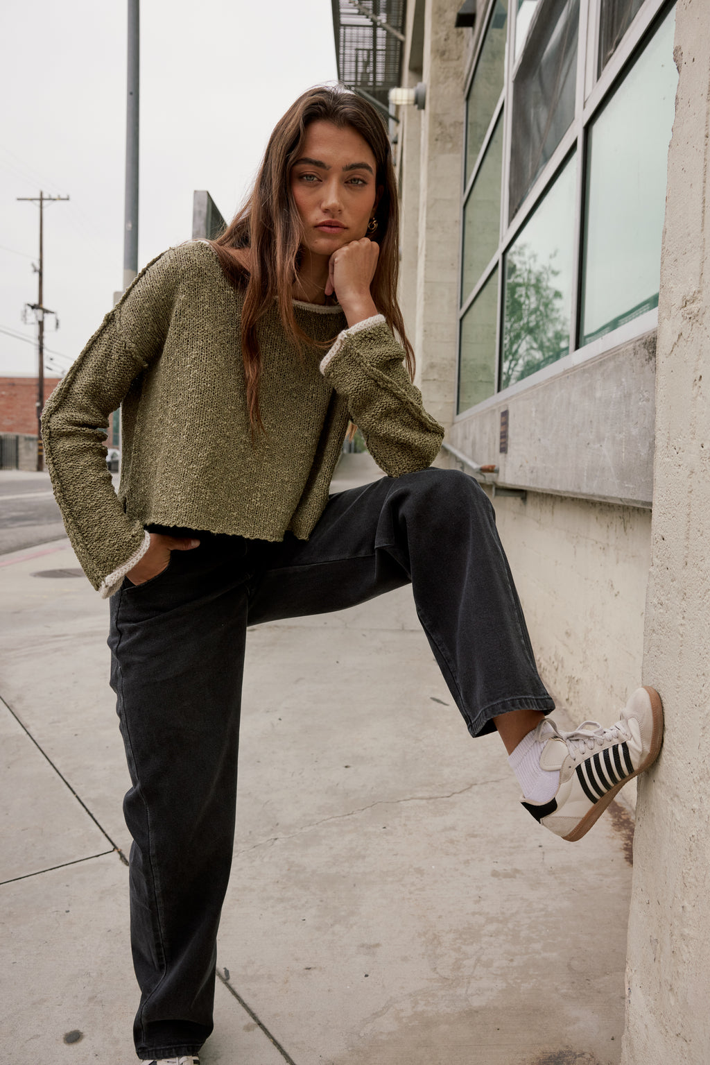 Long Sleeves IN OLIVE