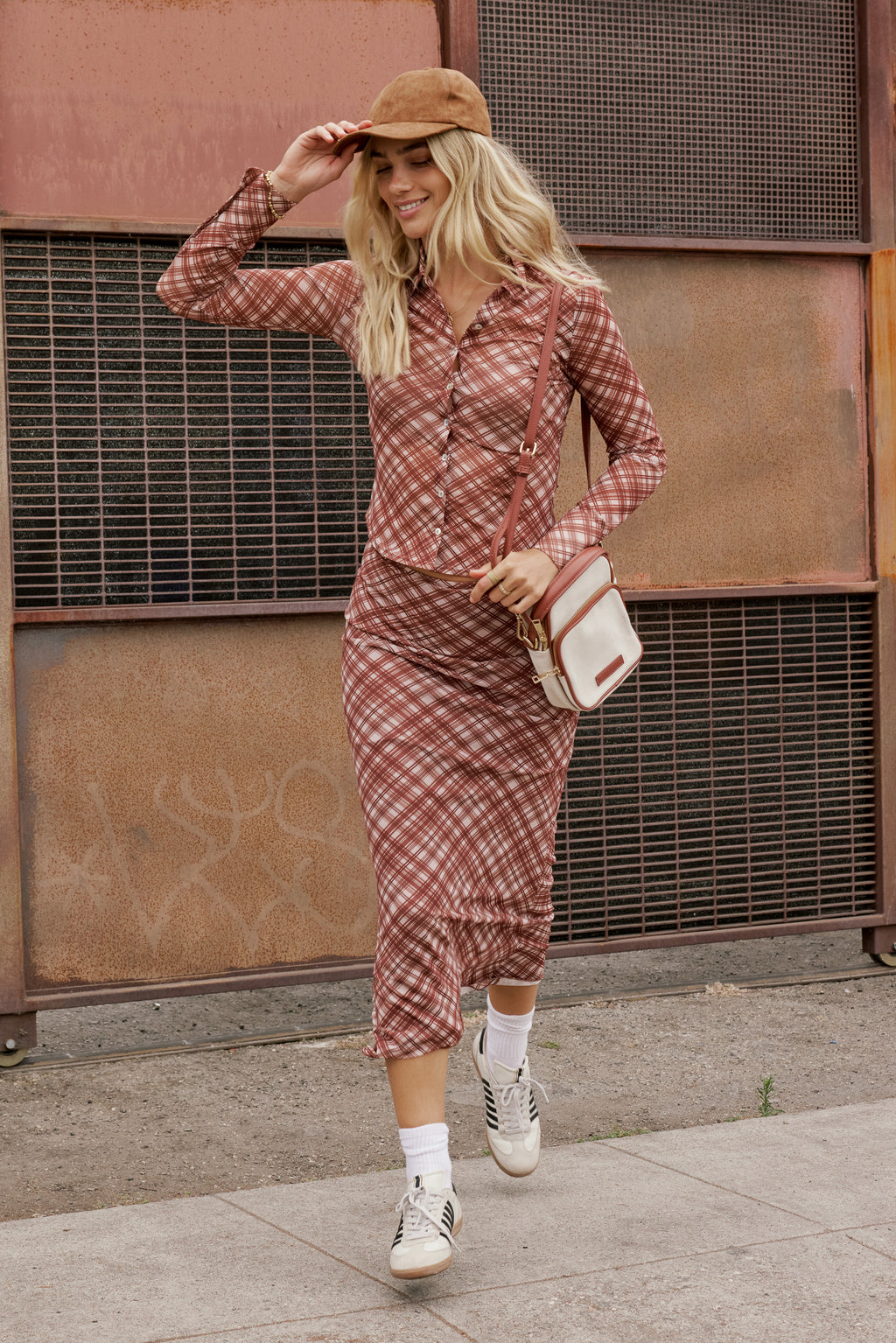 plaid blouse 