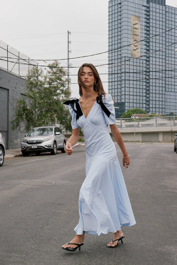 LIGHT BLUE MAXI DRESS 
