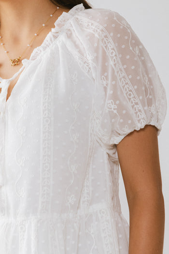 Melina Embroidered Blouse - FINAL SALE