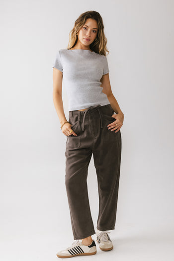 Rosie Tencel Loose Pants in Charcoal - FINAL SALE