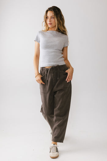 Rosie Tencel Loose Pants in Charcoal - FINAL SALE