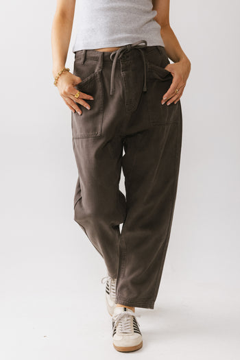 Rosie Tencel Loose Pants in Charcoal - FINAL SALE