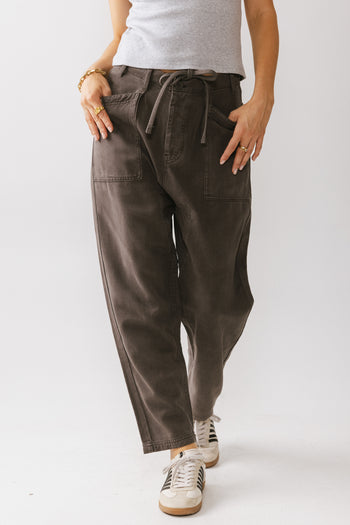 Rosie Tencel Loose Pants in Charcoal - FINAL SALE