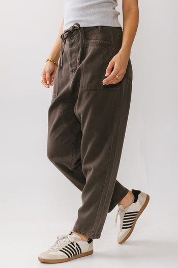 Rosie Tencel Loose Pants in Charcoal - FINAL SALE