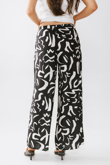 Dylan Wide Leg Pants in Black - FINAL SALE