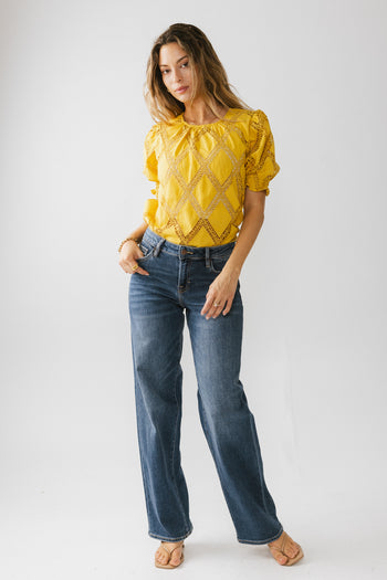 Noelle Loose Blouse in Yellow - FINAL SALE