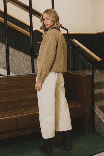 WIDE LEG IVORY PANTS