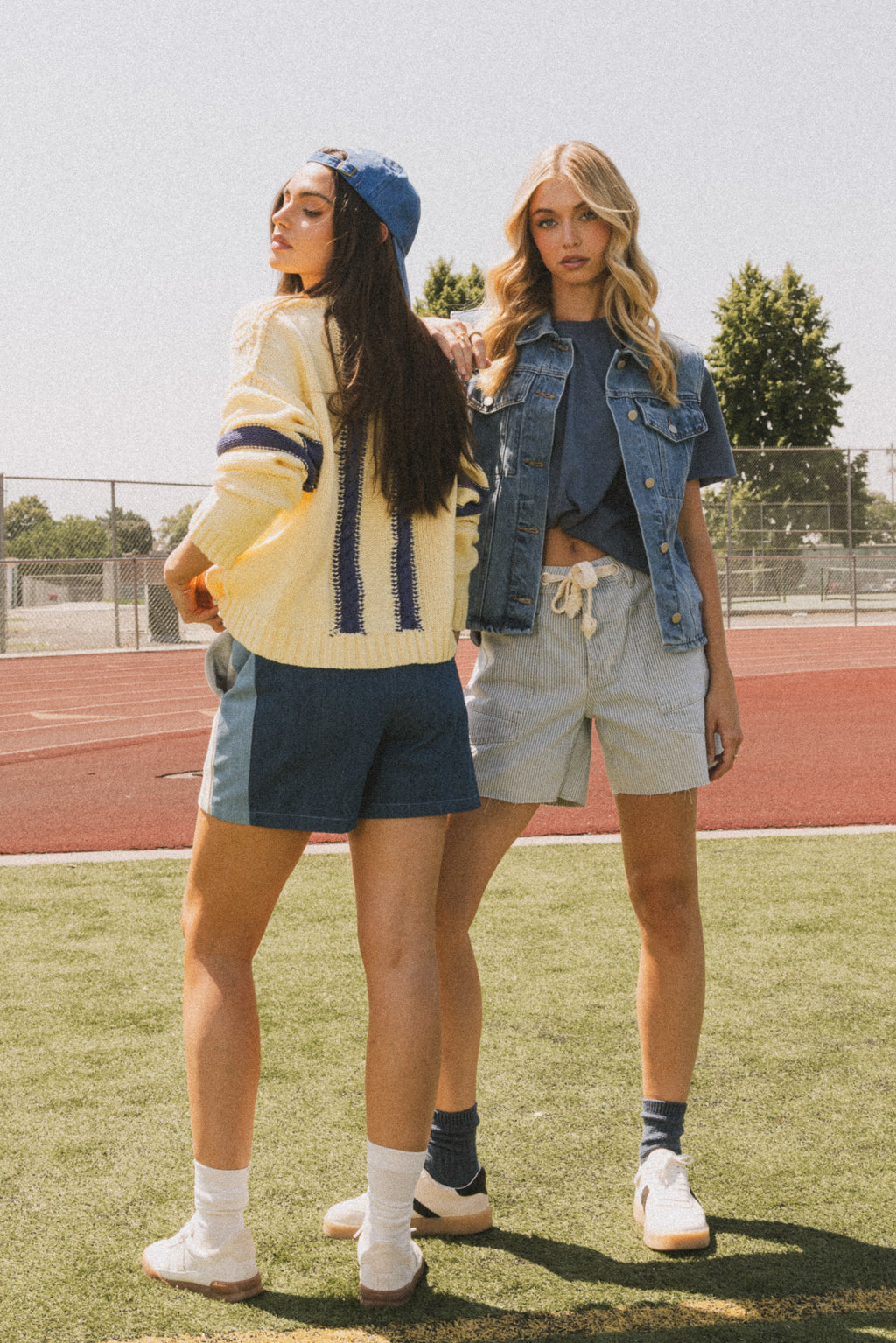 Finneas Denim Shorts in Denim Stripe - FINAL SALE