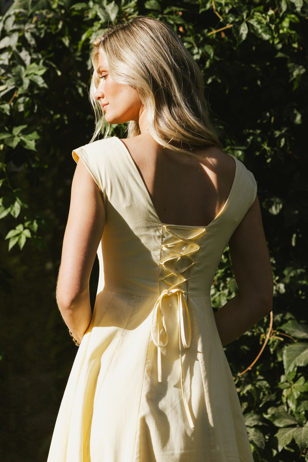 Colin Midi Dress in Butter Yellow Colin Midi Dress in Butter Yellow