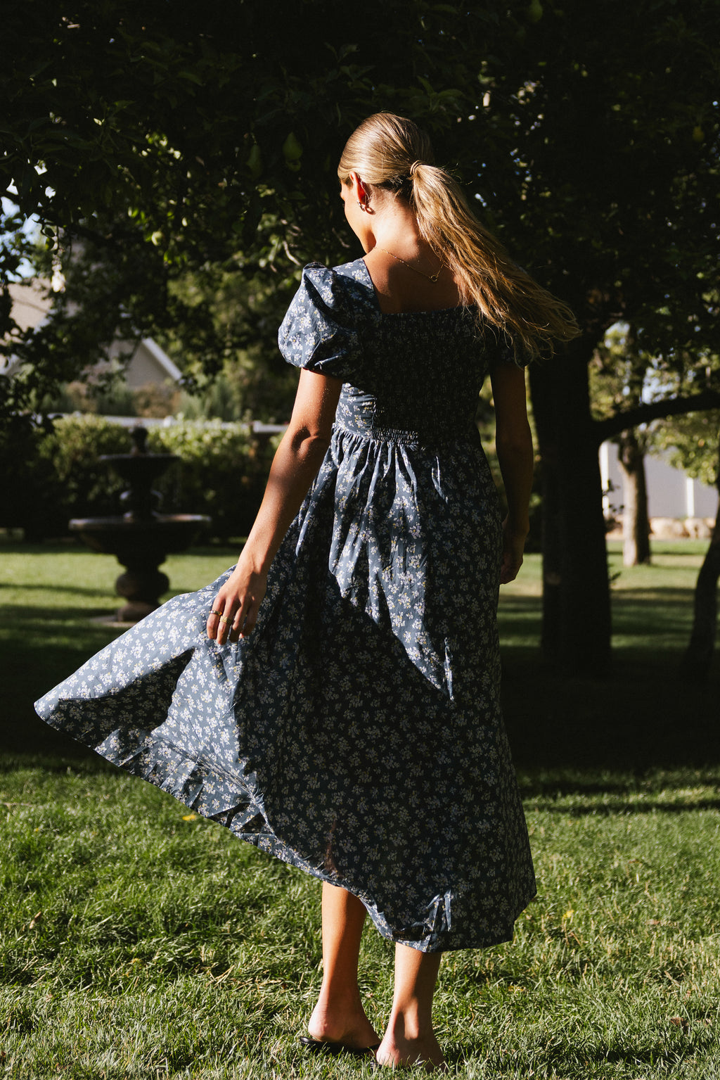 Baylor Floral Maxi Dress in Blue- FINAL SALE Baylor Floral Maxi Dress in Blue- FINAL SALE