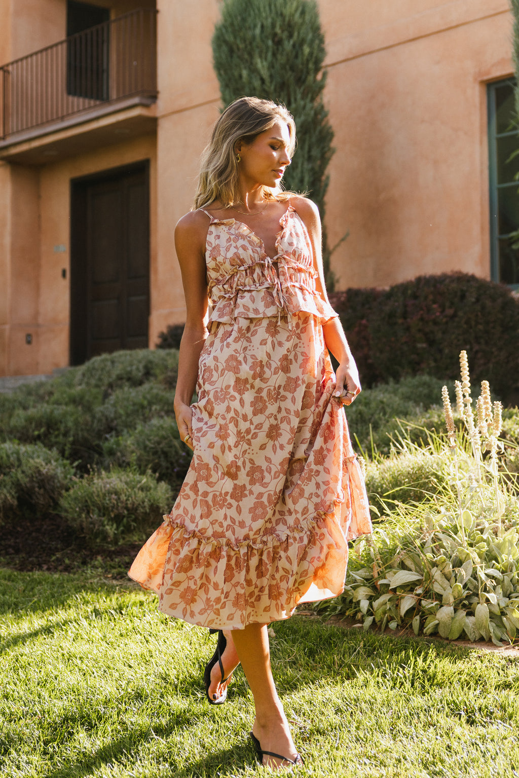 strapless midi dress 