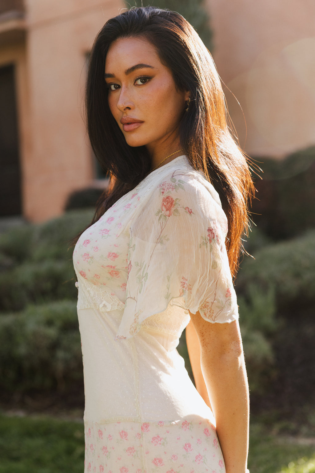 SHORT SLEEVE MAXI DRESS