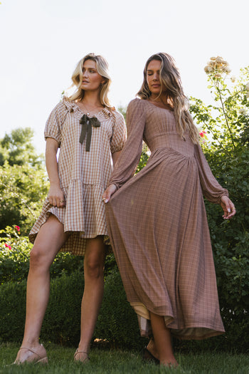 Noah Plaid Baby Doll Dress