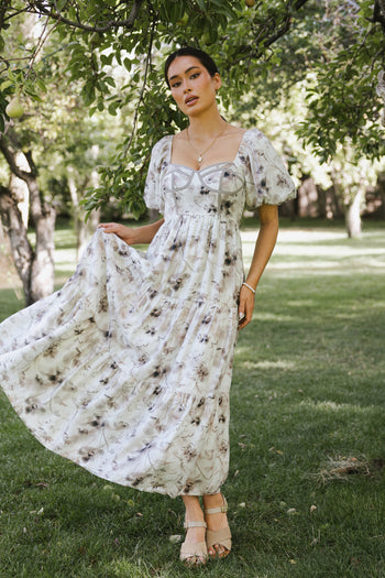 SHORT PUFF SLEEVE DRESS