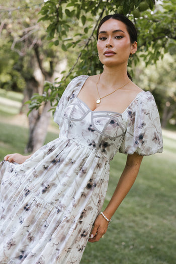 Contrast Trimmed Bodice