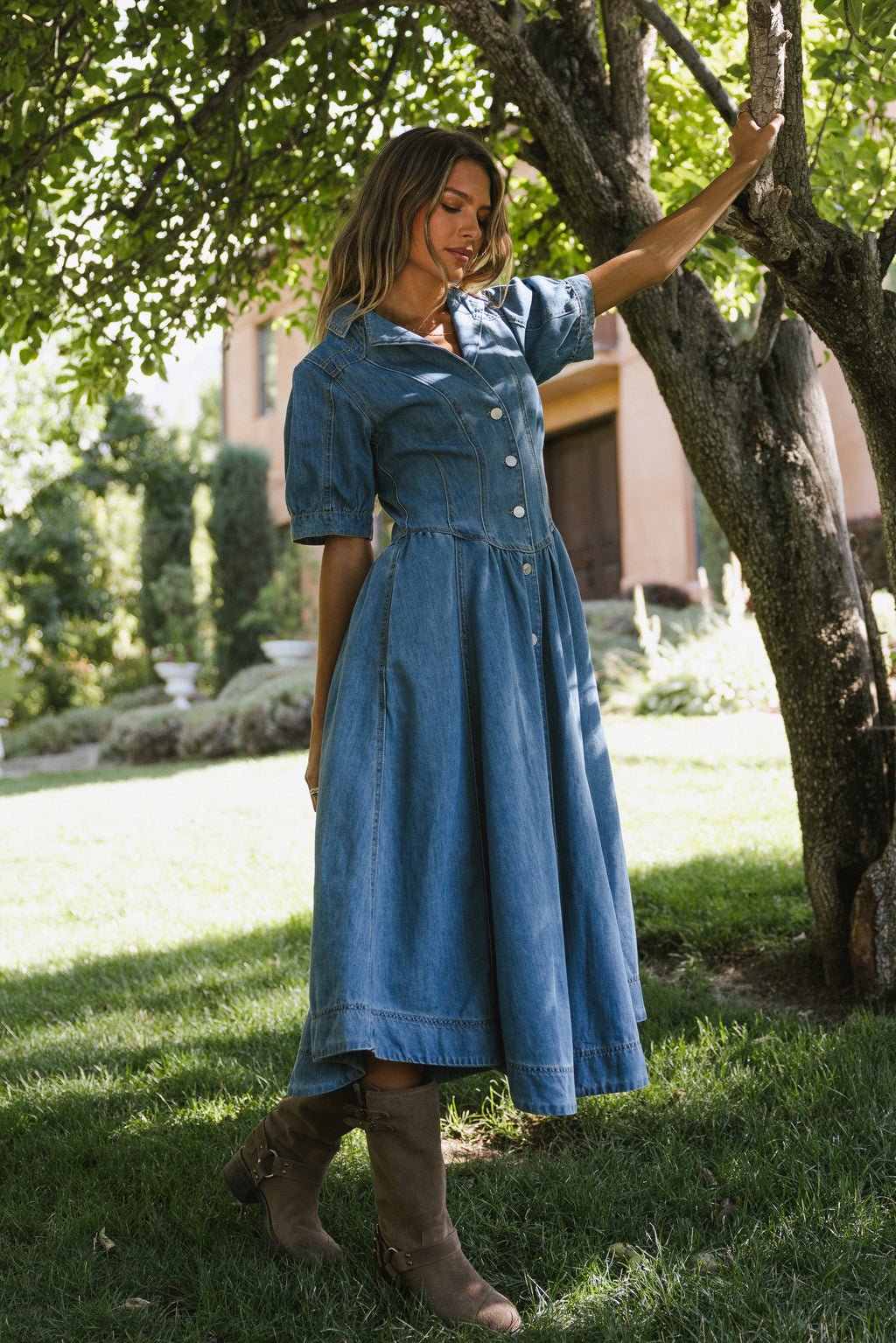 Mylie Denim Maxi Dress - Main Image