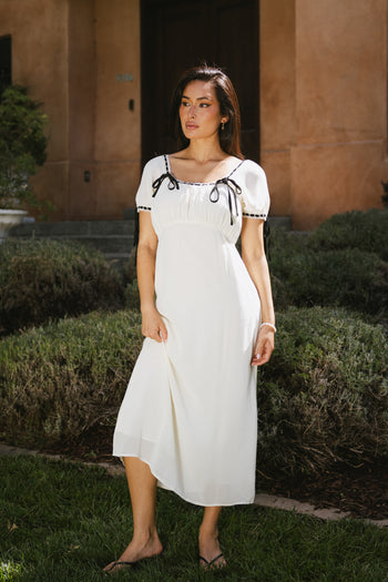 WHITE MAXI DRESS
