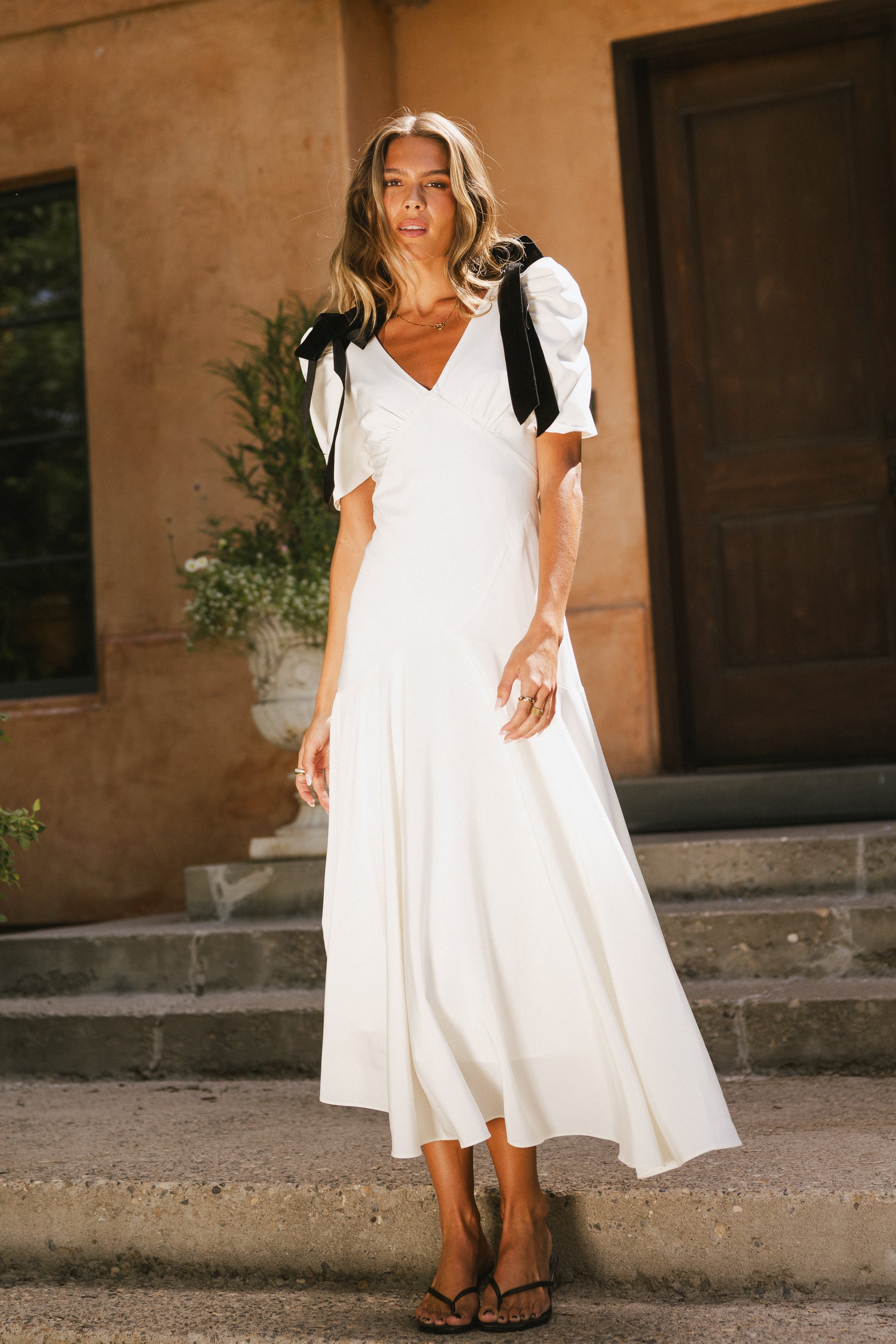 Nellie Drop Waist Maxi Dress in Cream Nellie Drop Waist Maxi Dress in Cream
