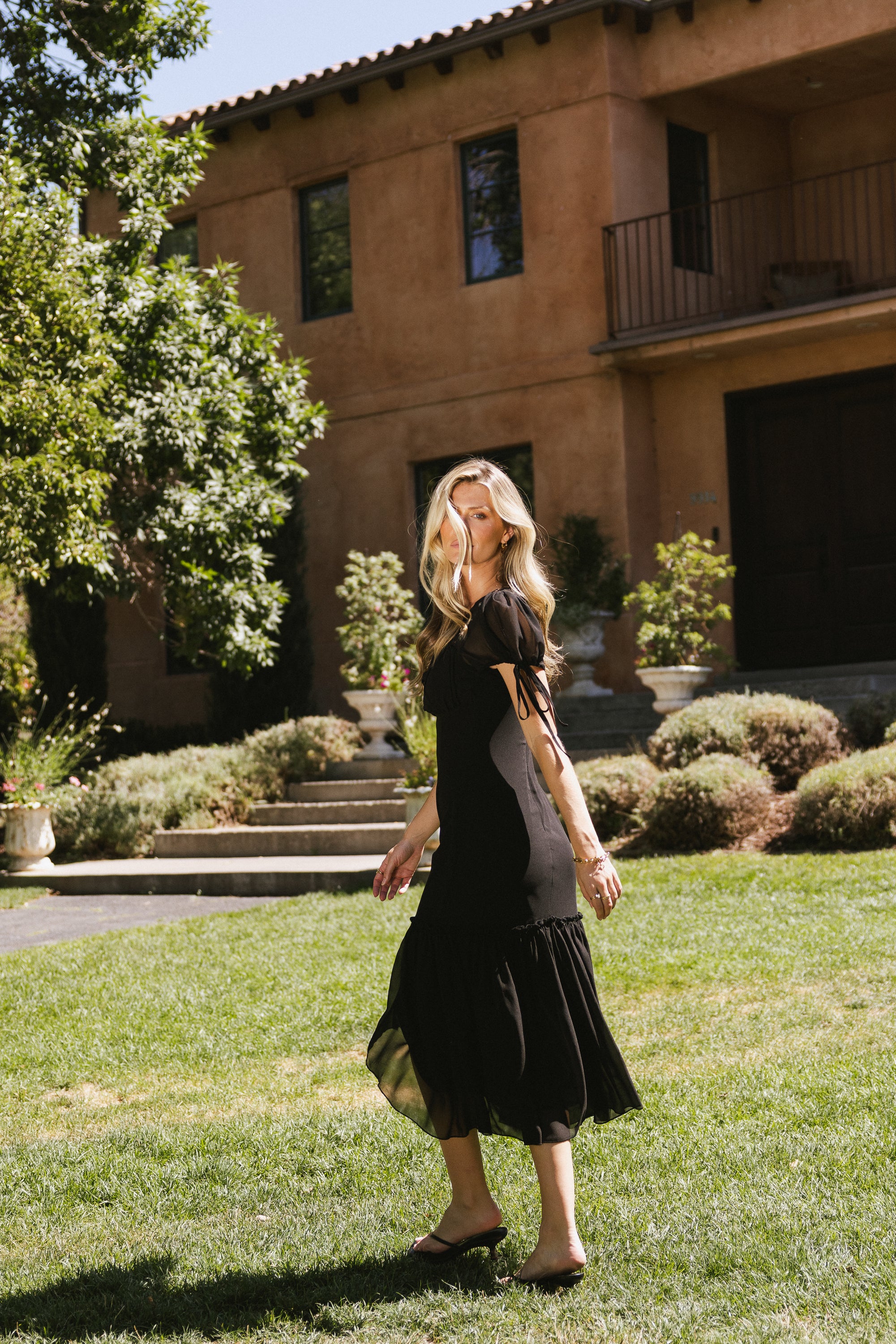 Dallas Sheer Midi Dress - FINAL SALE Dallas Sheer Midi Dress - FINAL SALE