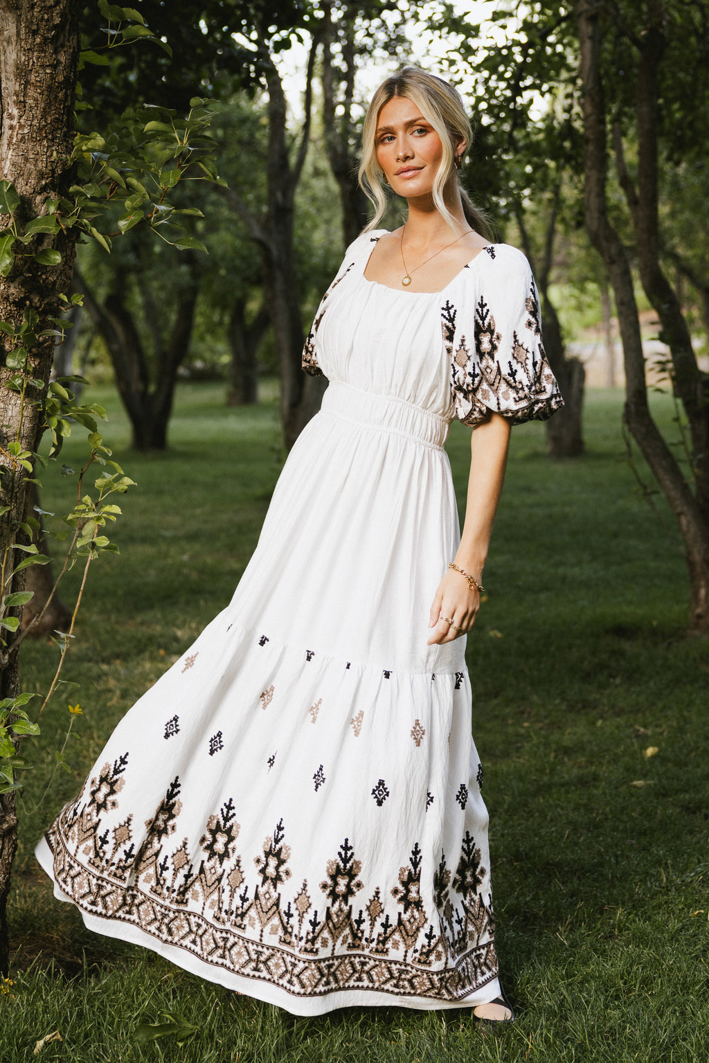 Alder Embroidered Maxi Dress - FINAL SALE Alder Embroidered Maxi Dress - FINAL SALE