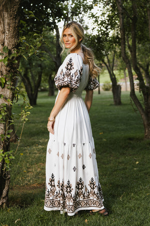 boho embroidered maxi dress Alder Embroidered Maxi Dress