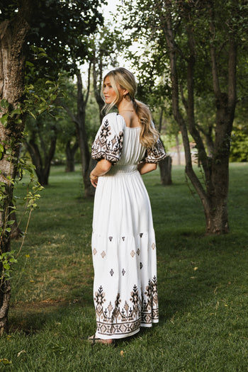 Alder Embroidered Maxi Dress