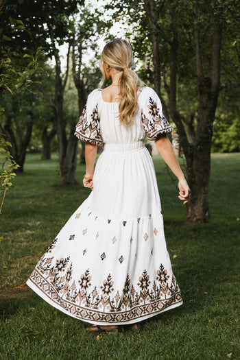 Alder Embroidered Maxi Dress