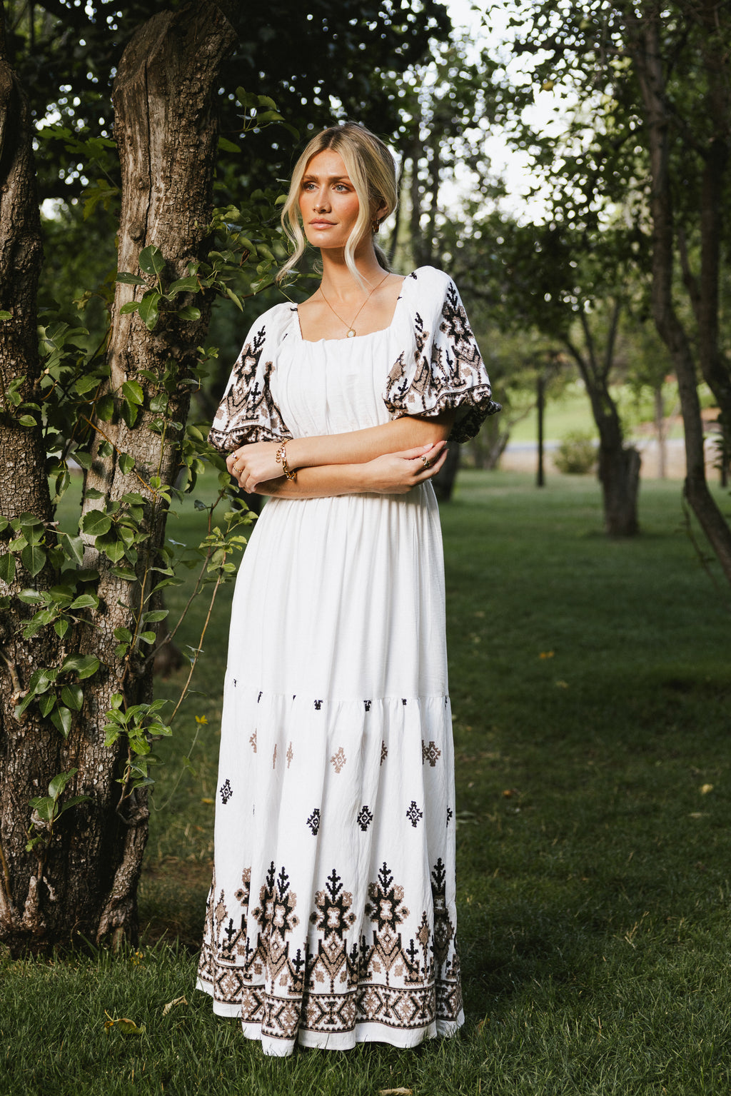 Alder Embroidered Maxi Dress